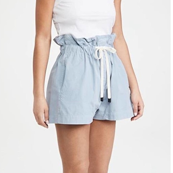 Bassike Canvas Paperbag Shorts in Gray Size 1 S - Picture 8 of 11